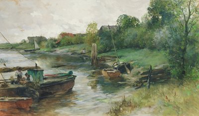 View of the Este at Cranz by Thomas Ludwig Herbst